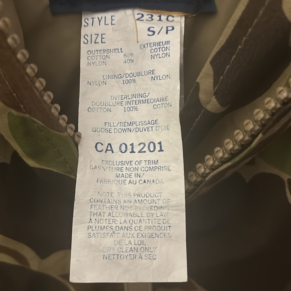 Snow Goose camo Goose down insulated suit - Picture 3 of 11